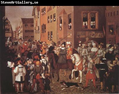 Franz Pforr Entry of Emperor Rudolf of Habsburg into Basel in 1273 (mk22)